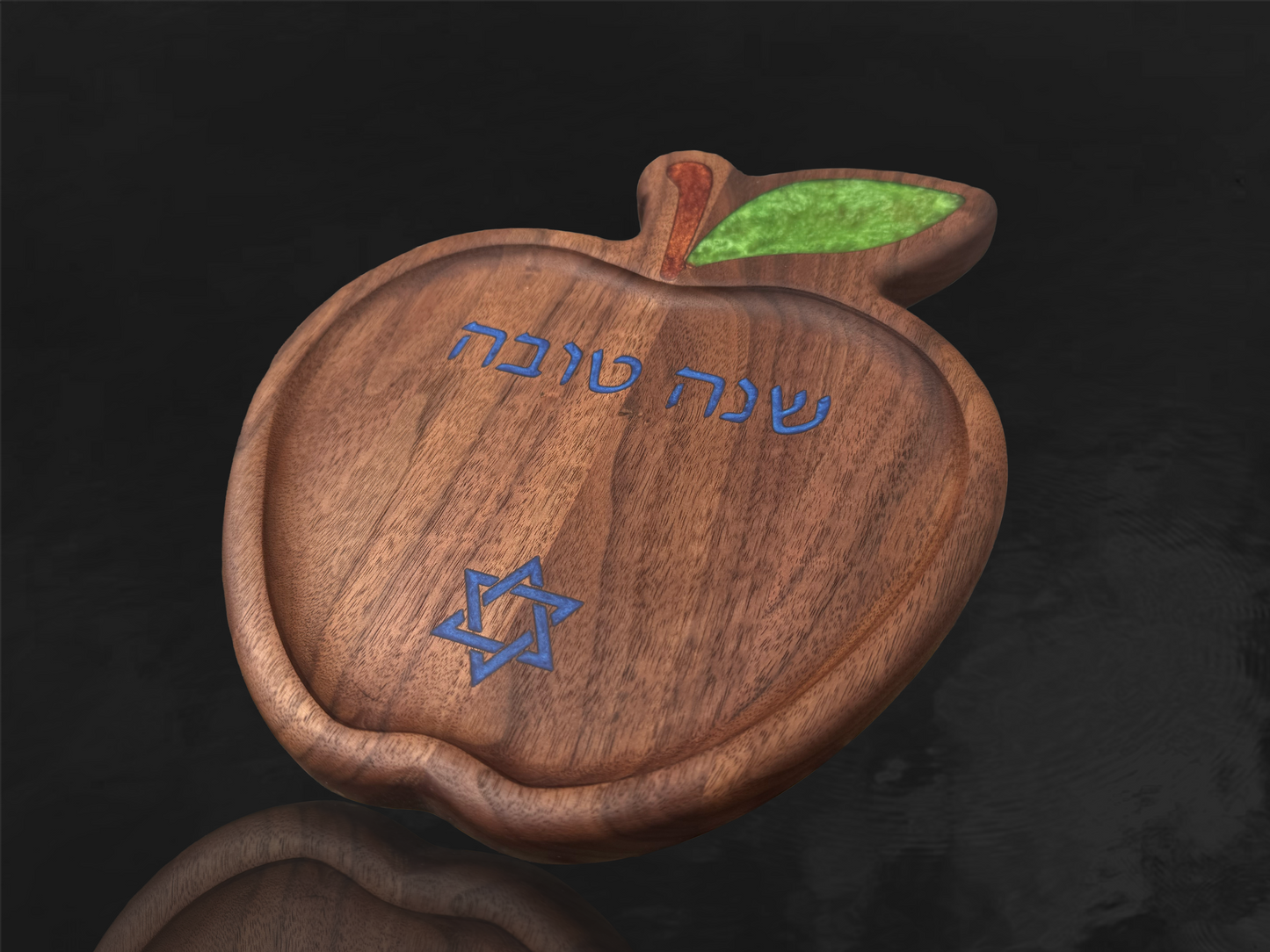 Walnut Apple Plate