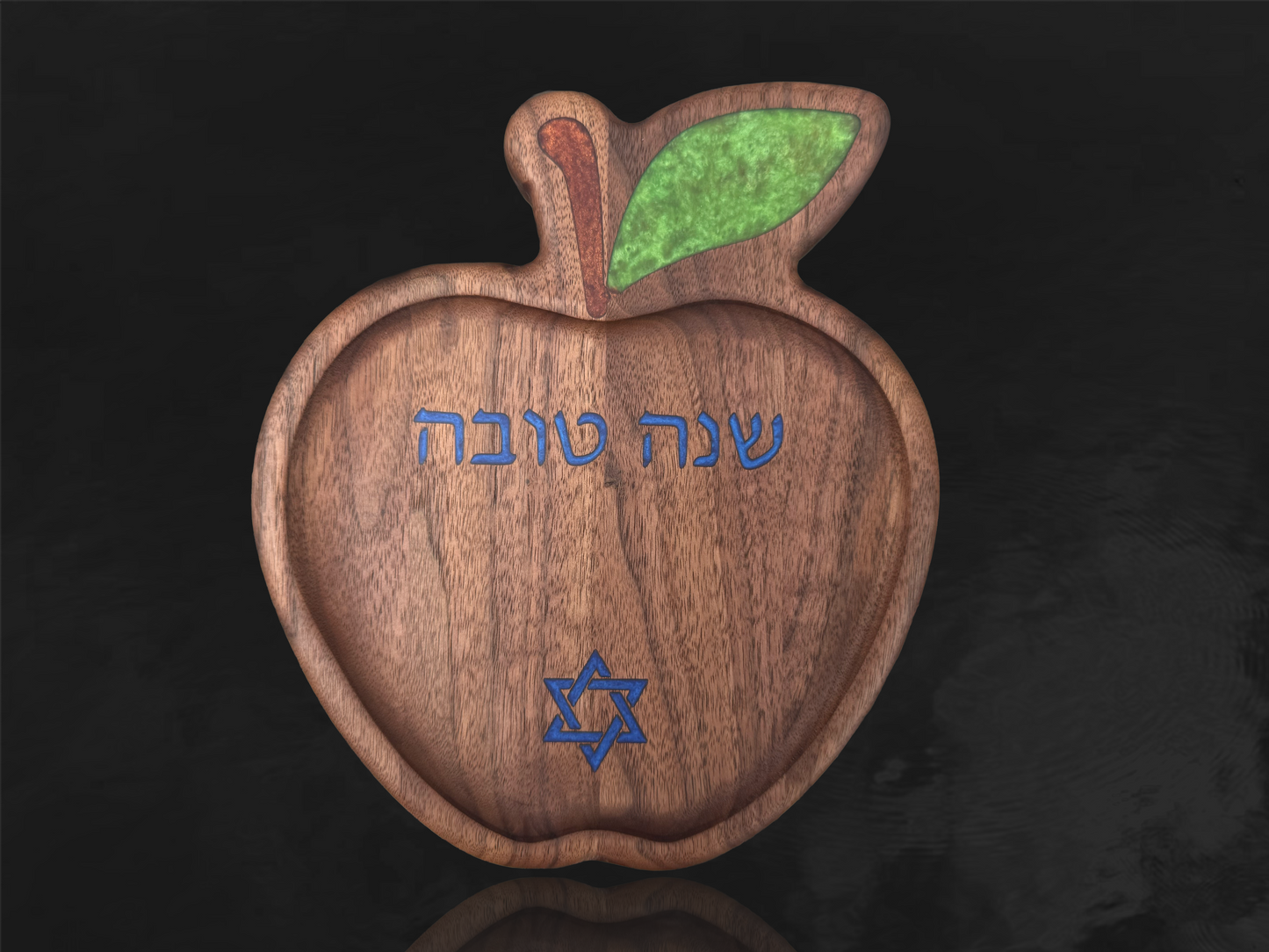 Walnut Apple Plate