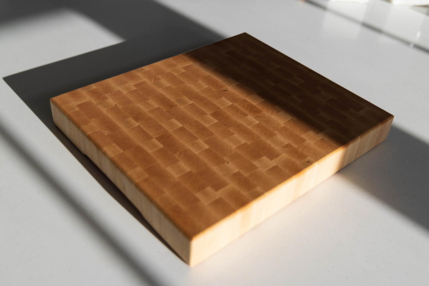 Small End Grain Butcher Block Cutting Board, Engravable - 10" x 12" x 1.5"