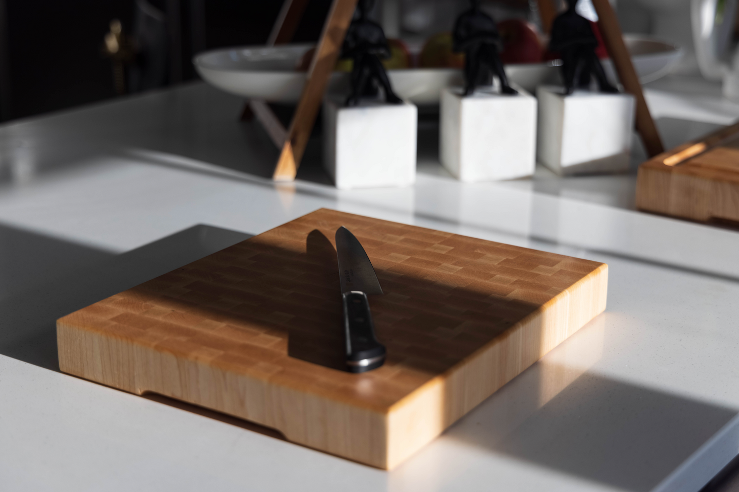 Small End Grain Butcher Block Cutting Board, Engravable - 10" x 12" x 1.5"